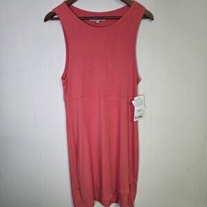NWT Athleta Dress La Palma Coral Peach Sleeveless Size Medium